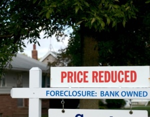 foreclosure price reduced sign